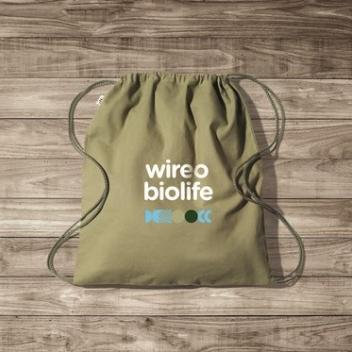 Sac à cordon en coton biologique 140 gr/m²