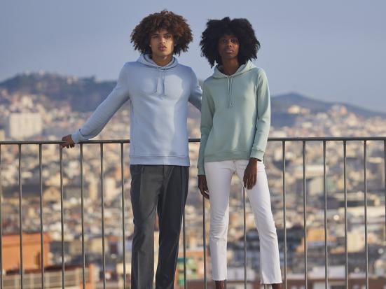 Sweats à capuche homme Organic Inspire B&C WU33B et sweats à capuche femme Organic Inspire B&C WW34B