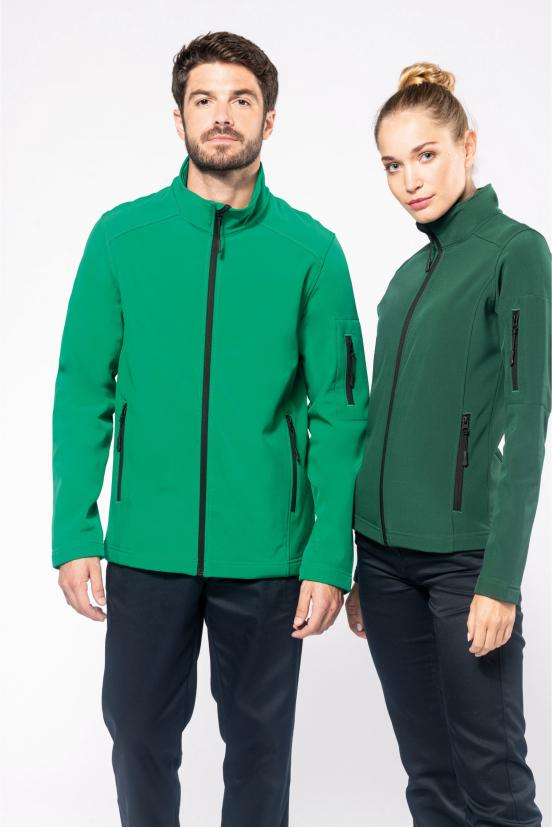 Softshell modèle homme et femme vert