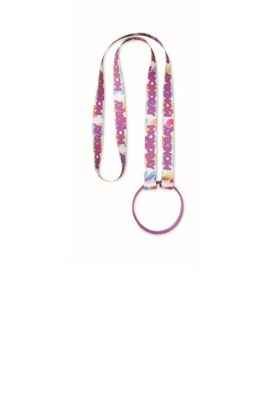 Lanyard porte-bouteille en polyester sublimé