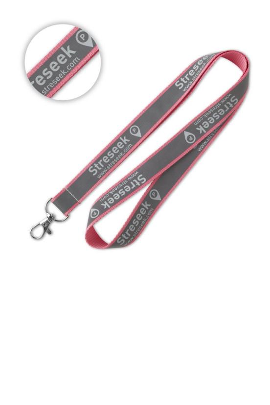 Lanyard sur mesure réfléchissant